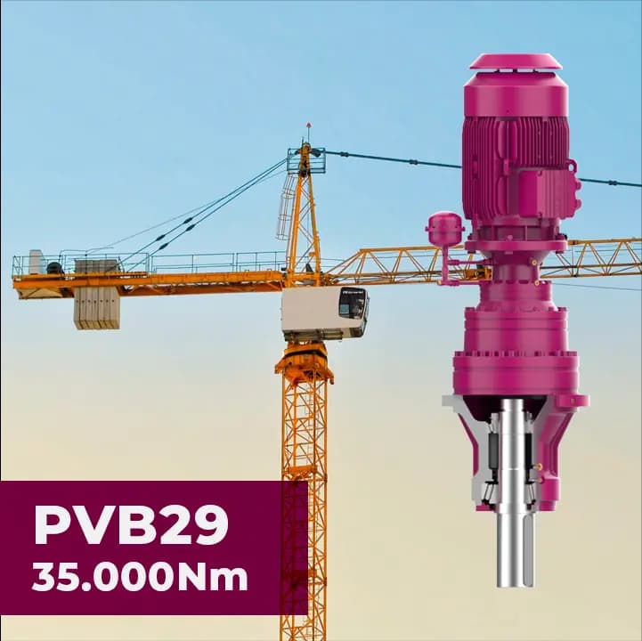 PVB29 Drive Units for Slewing Tower Cranes