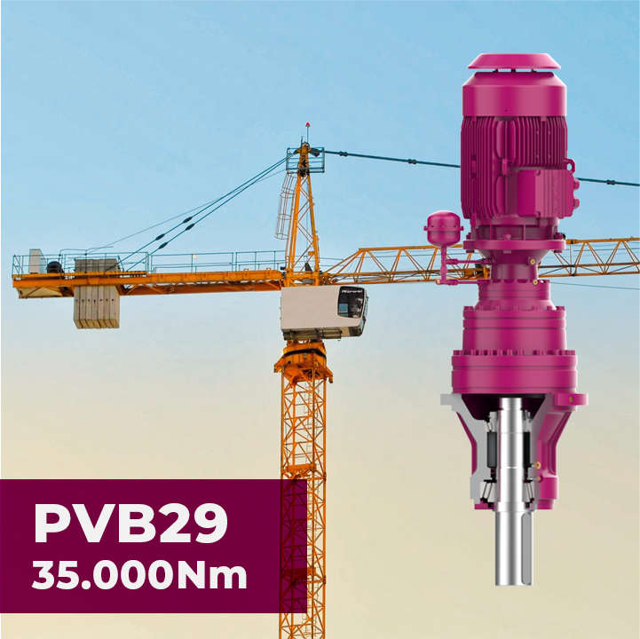 PVB29 Drive Units for Slewing Tower Cranes